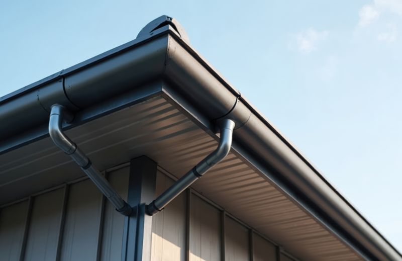 Industrial Gutter Installation detail